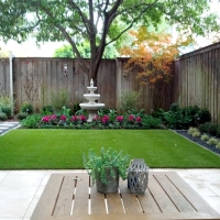 Artificial Grass Indian Trail North Carolina Landscape Back