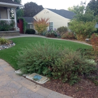 Fake Grass Cliffside North Carolina Lawn Front Yard