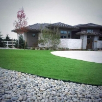 Fake Turf Welcome North Carolina Lawn Front Yard