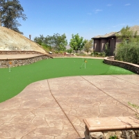 Putting Greens Badin North Carolina Fake Turf Back Yard