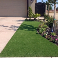 Synthetic Grass Rockwell North Carolina Landscape Front