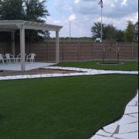 Synthetic Turf Cornelius North Carolina Landscape Back