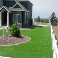 Synthetic Turf Rockwell North Carolina Landscape Front