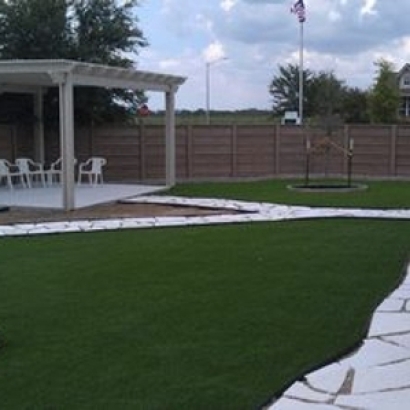 Synthetic Turf Cornelius North Carolina Landscape Back