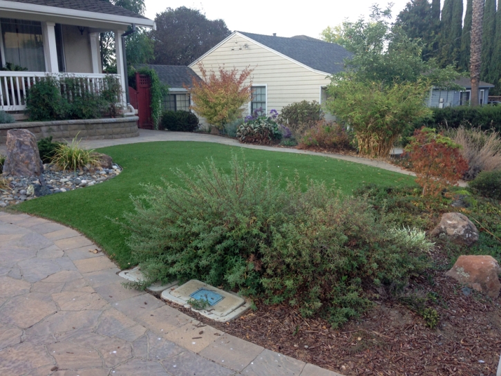 Fake Grass Cliffside North Carolina Lawn Front Yard