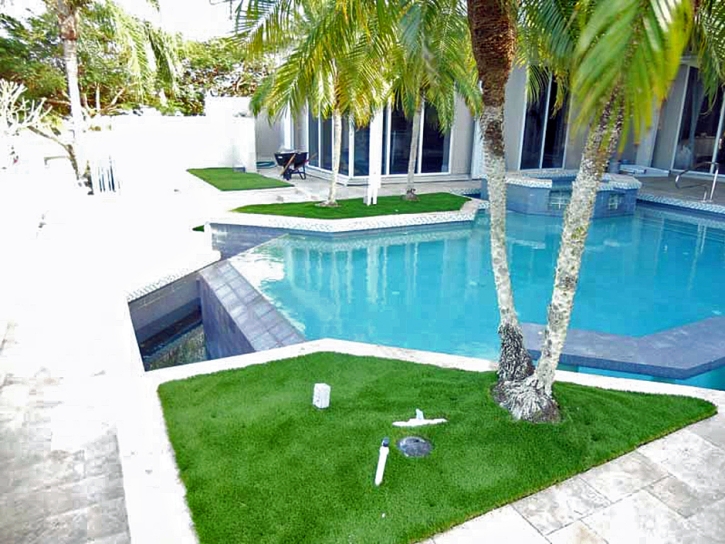 Fake Turf Cowpens South Carolina Lawn Swimming Pools Back