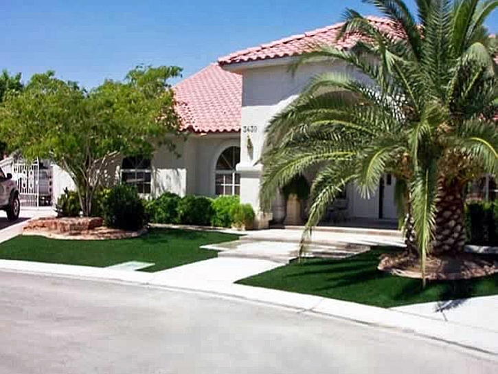 Fake Turf Drexel North Carolina Landscape Front Yard