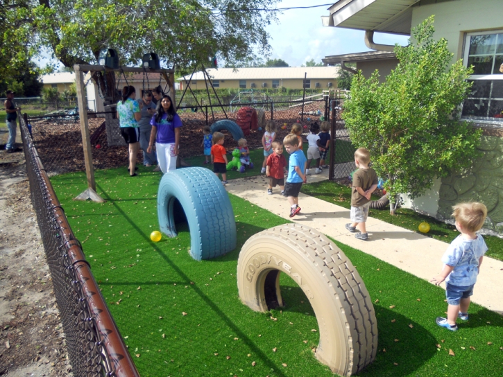 Fake Turf Troutman North Carolina School Commercial Landscape