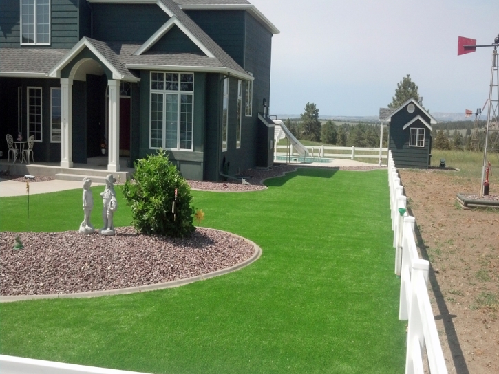 Synthetic Turf Rockwell North Carolina Landscape Front